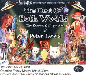 Peter Lewis 'The Best of Both Worlds' show opening invitation